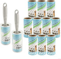 Fusselrolle 12 Rollen 720 Blatt mit 2 Griffen extra klebrig fuer Kleidung