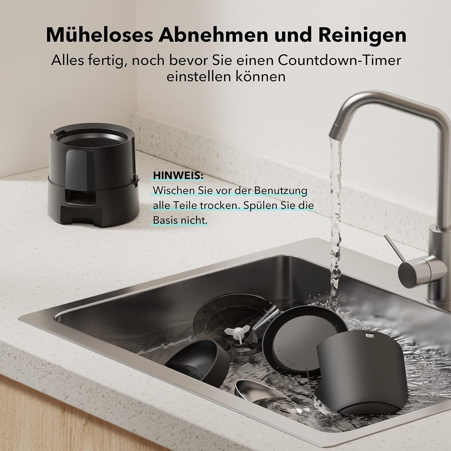 PETLIBRO Intelligenter Katzenfutterautomat kabellos mit App Steuerung, Edelstahl
