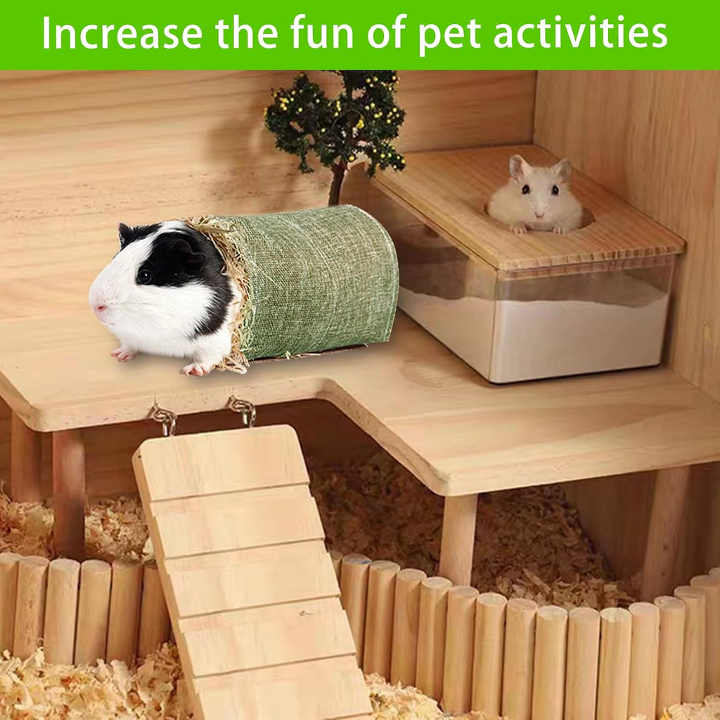 Kaninchen Tunnel Meerschweinchen Hamster Spieltunnel Kleintier Zubehör Grün