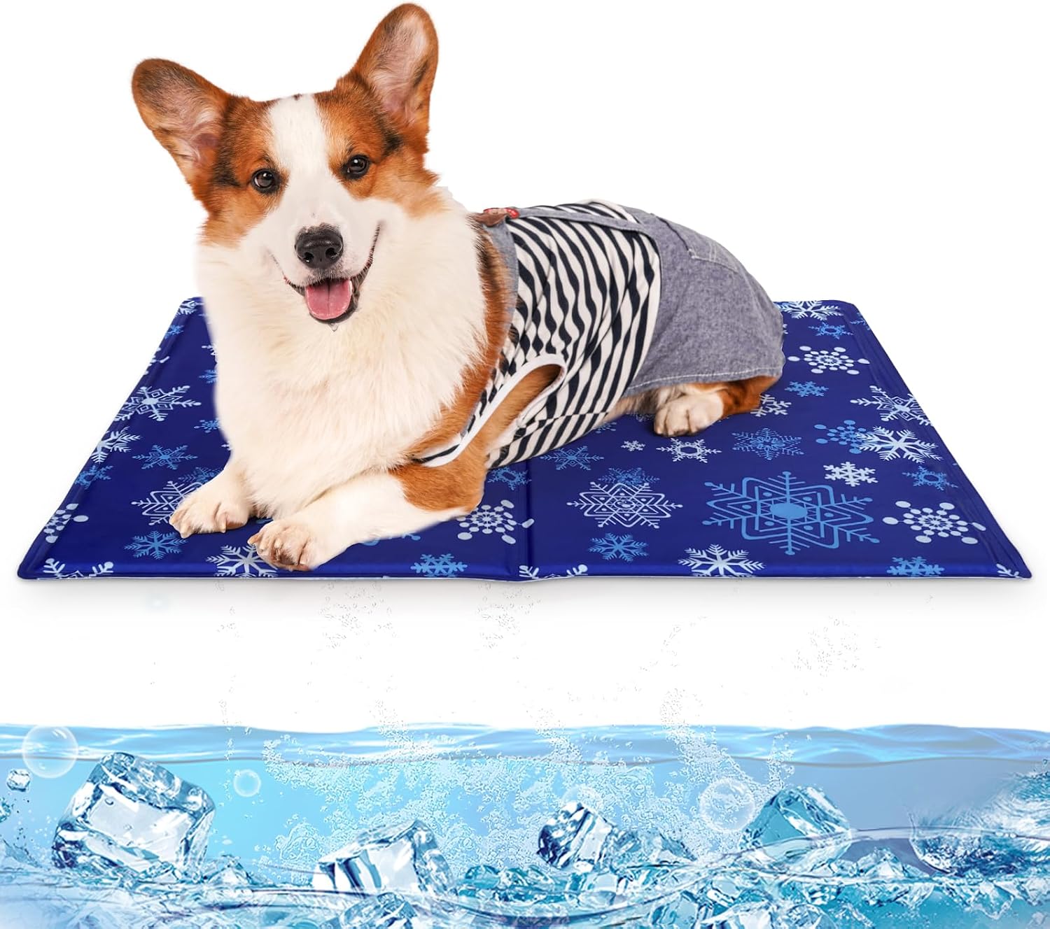 NAMOTEK Kuehlmatte Hund Katze 50cm-80cm selbstkuehlend wasserdicht ungiftig