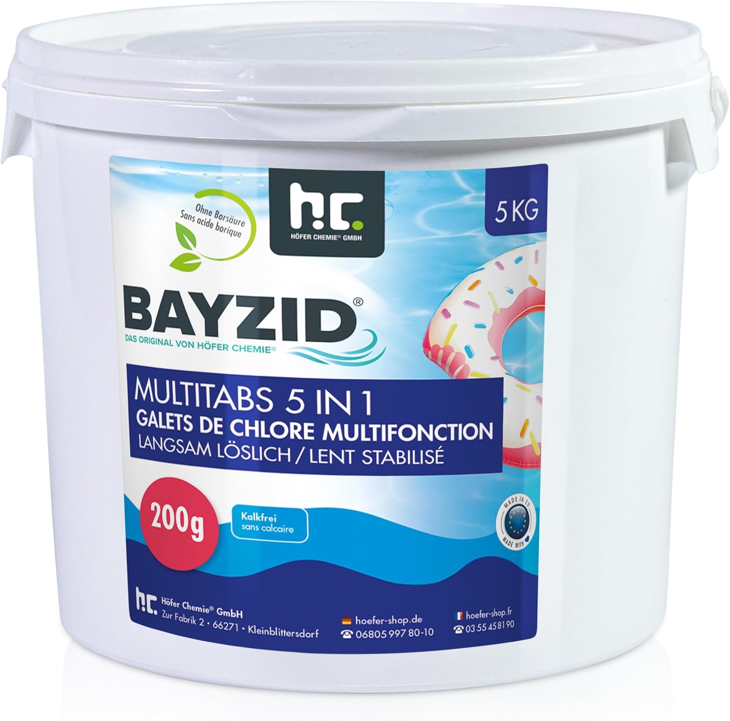 BAYZID Chlor Multitabs 5in1 Chlortabletten Poolpflege