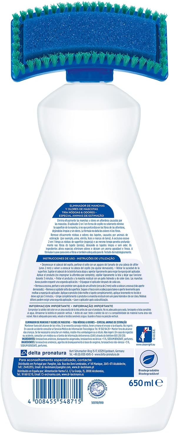 Dr. Beckmann Haustier Flecken & Geruchsentferner 650 ml Teppichreiniger