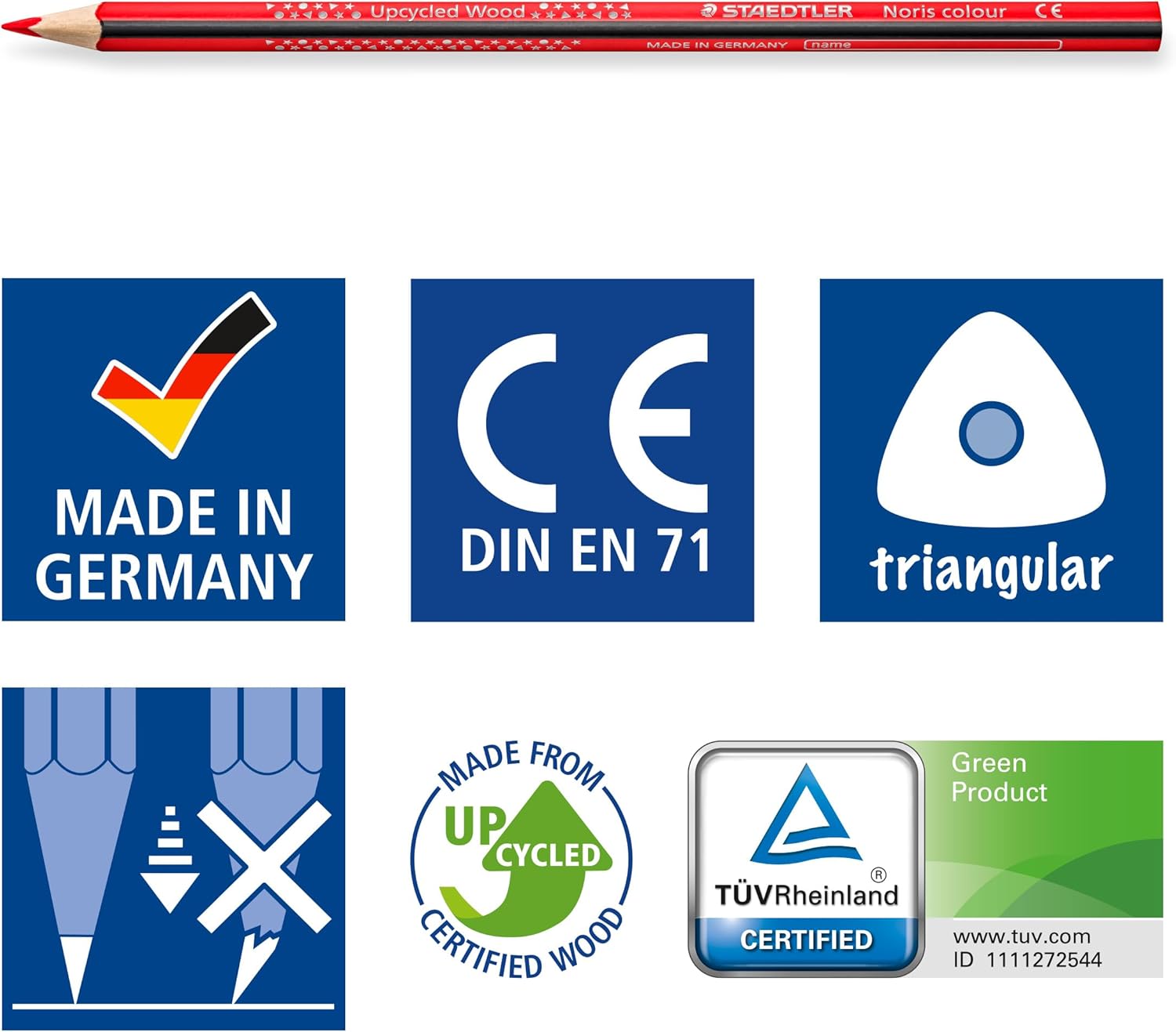 STAEDTLER Noris Colour Buntstifte 36 Farben sechskant rutschfest
