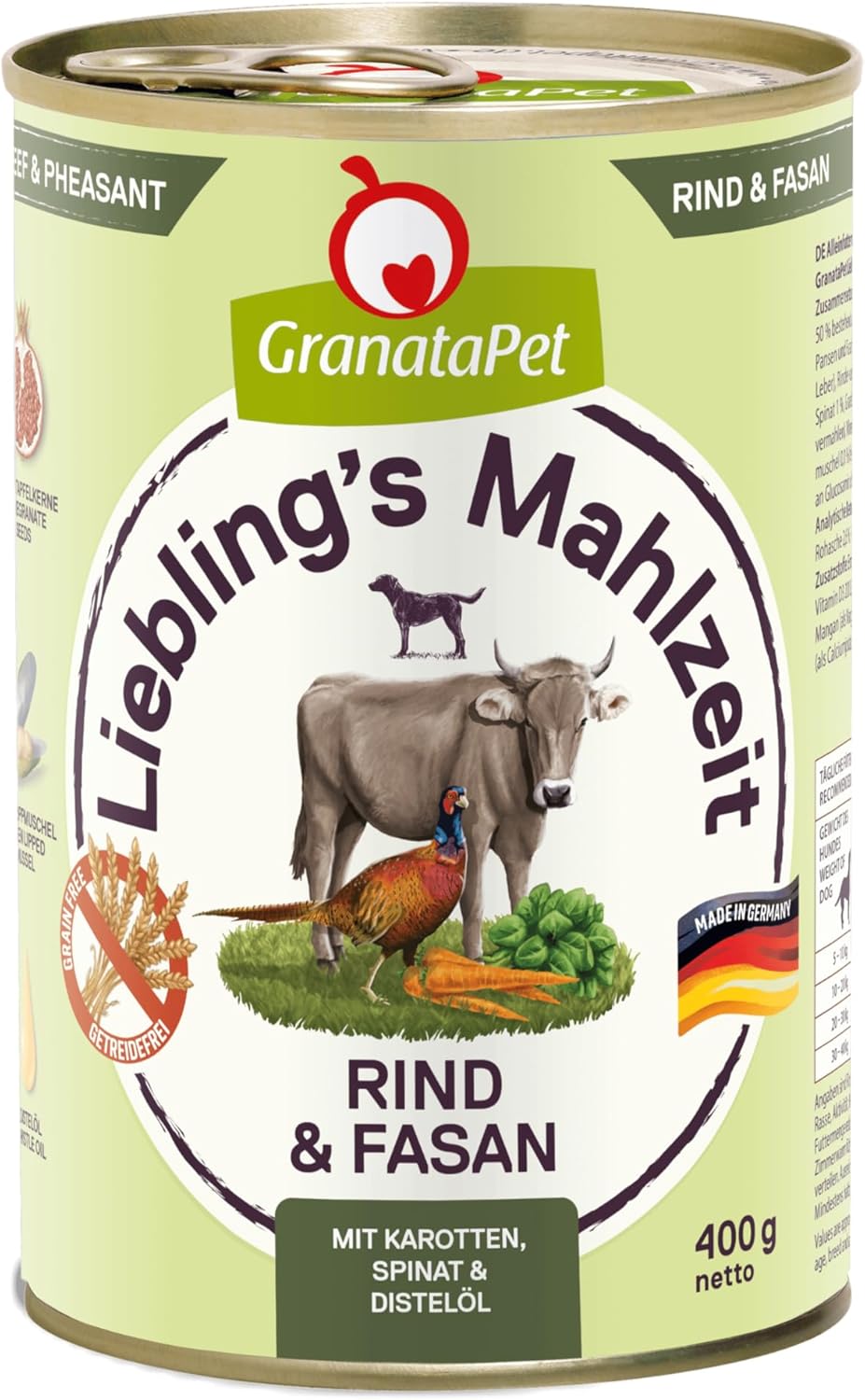 GranataPet Liebling's Mahlzeit Lamm & Kartoffel Nassfutter fuer Hunde