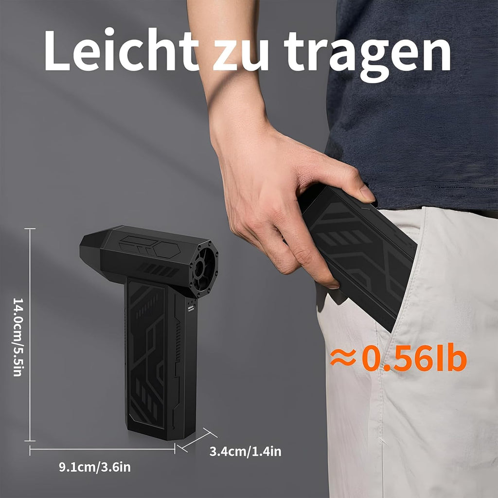 Kabelloses Geblaese 4‑Stufen 130000 U/min fuer PC Laptop Auto klein leicht