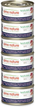 Almo Nature HFC Natural Katzen Nassfutter 6x70g Thunfisch Huhn Schinken