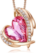 CDE Damen Halskette Roségold Herz Anhaenger Schmuck Geschenk