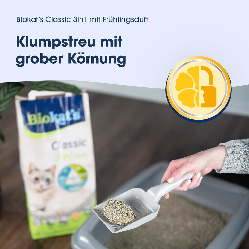 Katzenstreu Biokat's Classic Fresh 3in1 10- Klumpend Fruehlingsduft