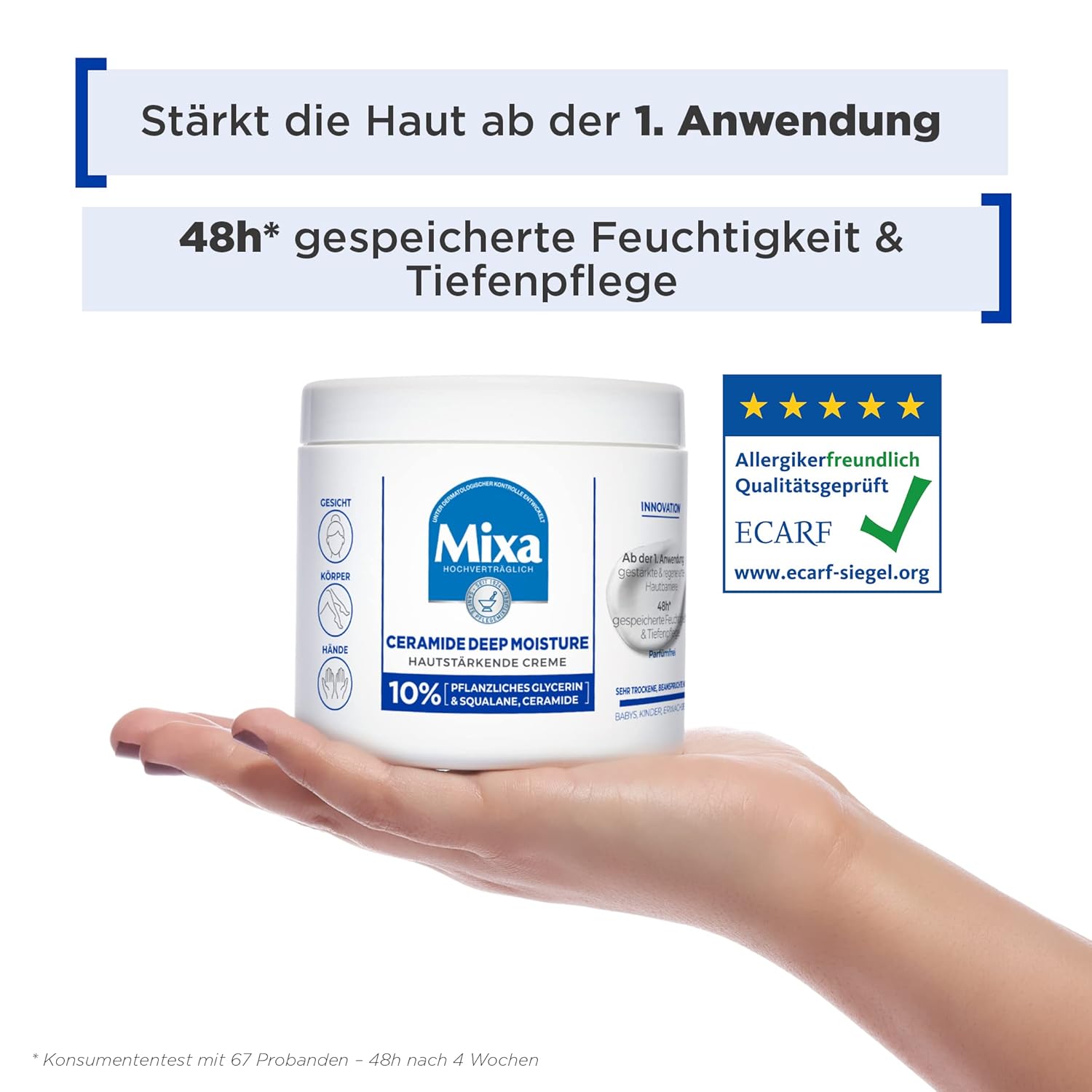 Mixa Ceramide Protect Koerpercreme fuer sehr trockene Haut