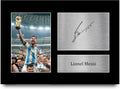 Lionel Messi A4 Poster ungerahmt signiert gedrucktes Autogramm Bild