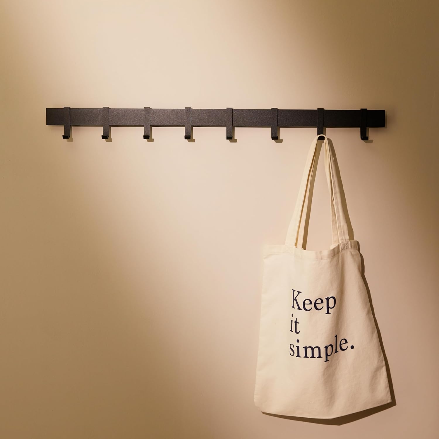 Designfabrik Garderobe Metall weiss 58cm-80cm bewegliche Haken Wand