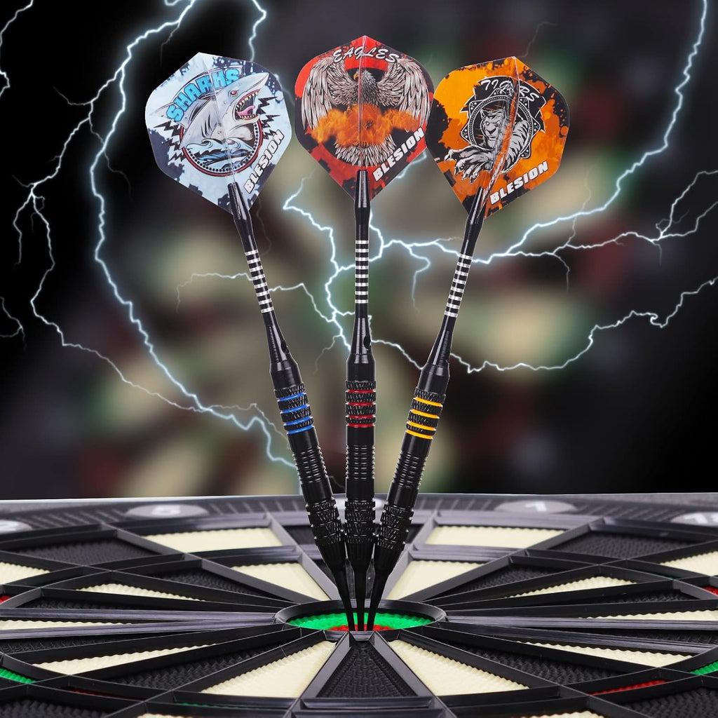 Dartpfeile Set 12 Stueck fuer elektronische Dartscheibe Zubehoer