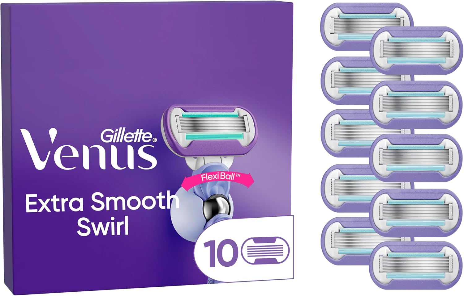 Gillette Venus Extra Smooth Swirl Rasierklingen 10er Pack