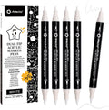 Artecho Acrylstifte 24 Farben Dual Tip Marker wasserfest fuer DIY Kunst
