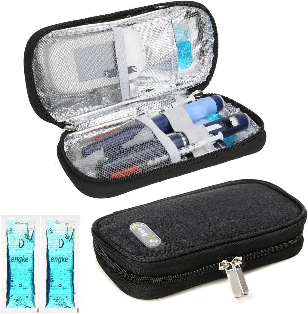 YOUSHARES 4er Set TSA Kuehlakkus fuer Insulin Kuehlbox Pen Tasche Medikamentenetui