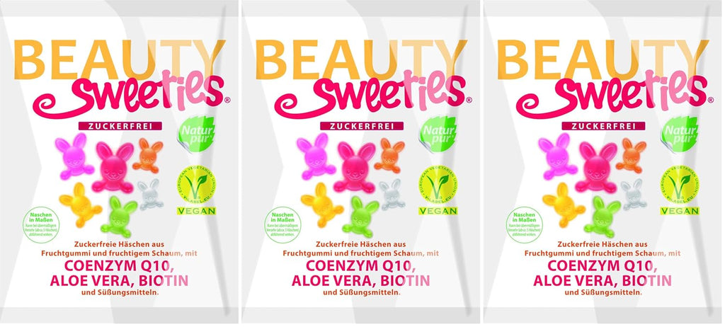 Beautysweeties Zuckerfreie Fruchtgummi Hasen vegan
