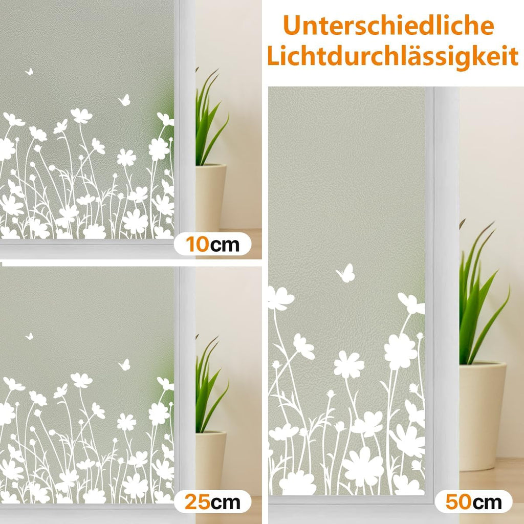 Spiegelfolie Sichtschutz Fensterfolie 44,5x200cm selbsthaftend UV- und Hitzeschu