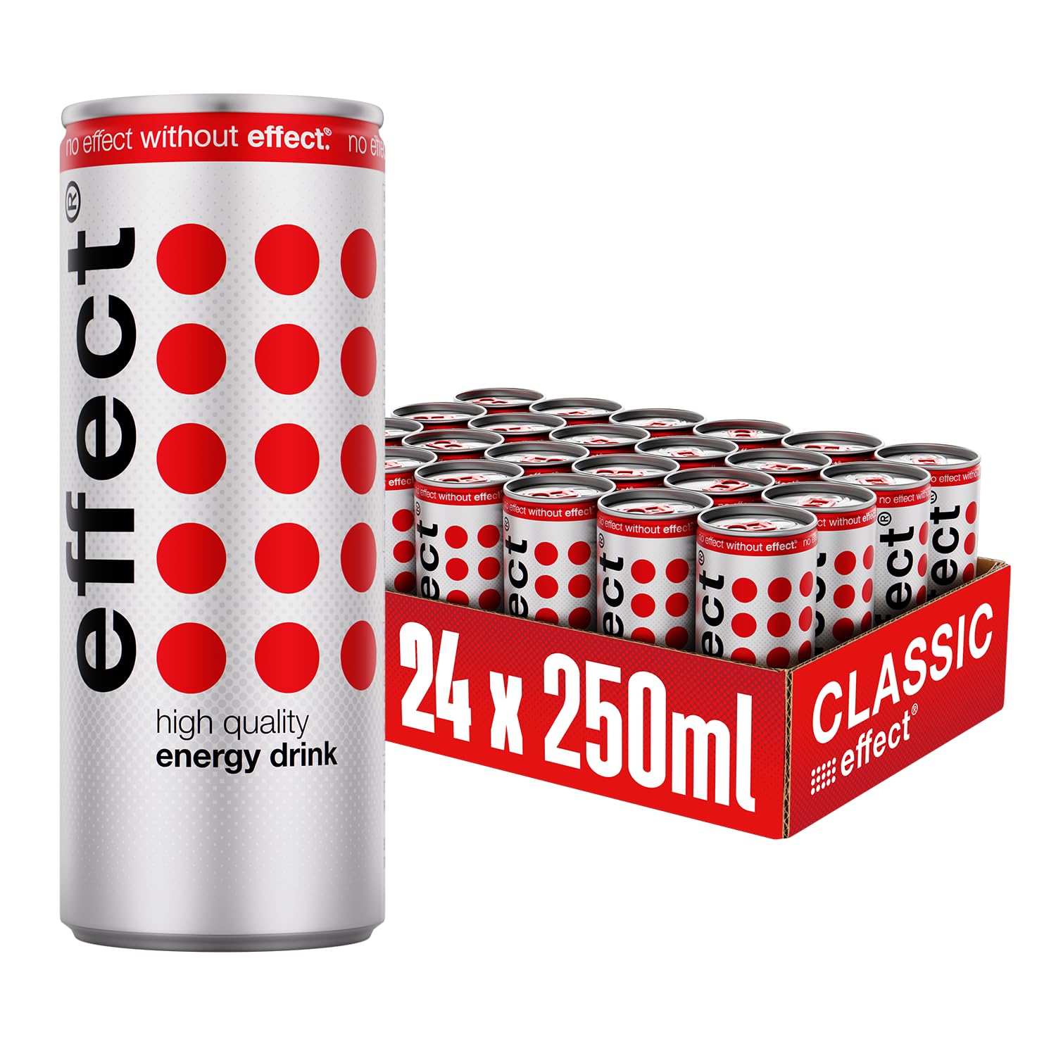 effect Energy Drink CLASSIC - Tray mit 24 x Energy Dosen Einweg, Koffeinh