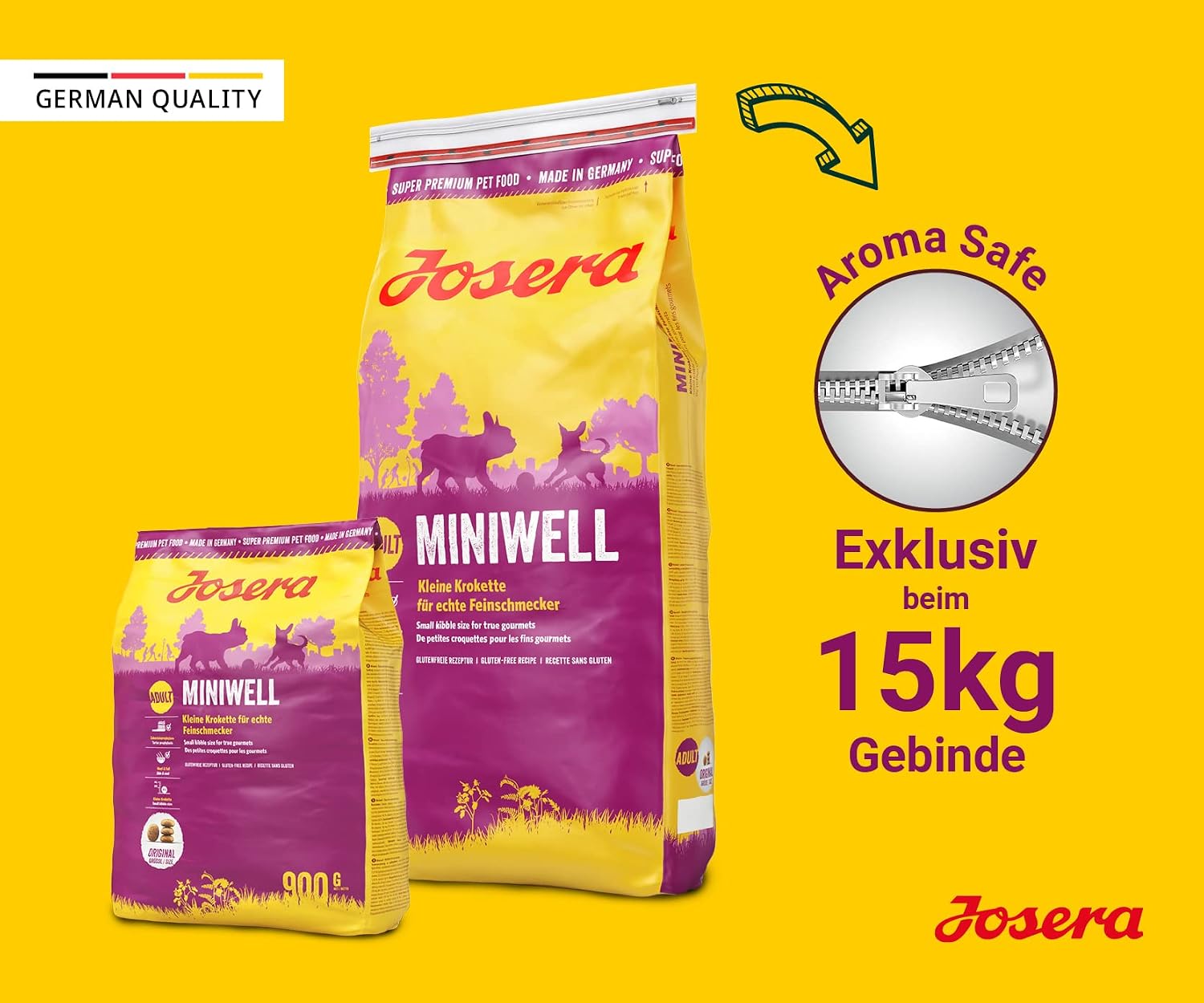 Trockenfutter fuer kleine Hunde verschiedene Sorten kleine Kroketten