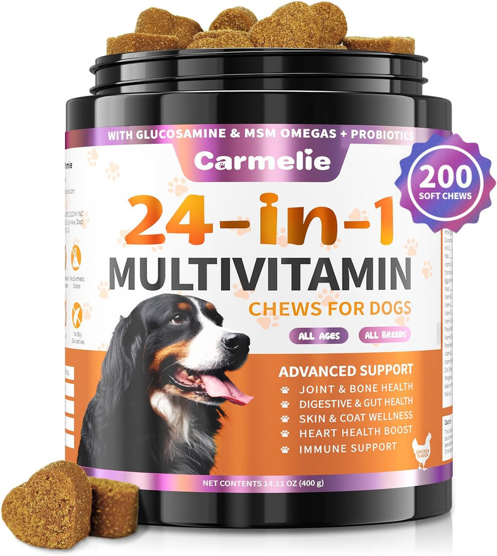24-in-1 Hundesnacks 200 Kausticks Huhn Omega-3 Ergänzungs-Snack