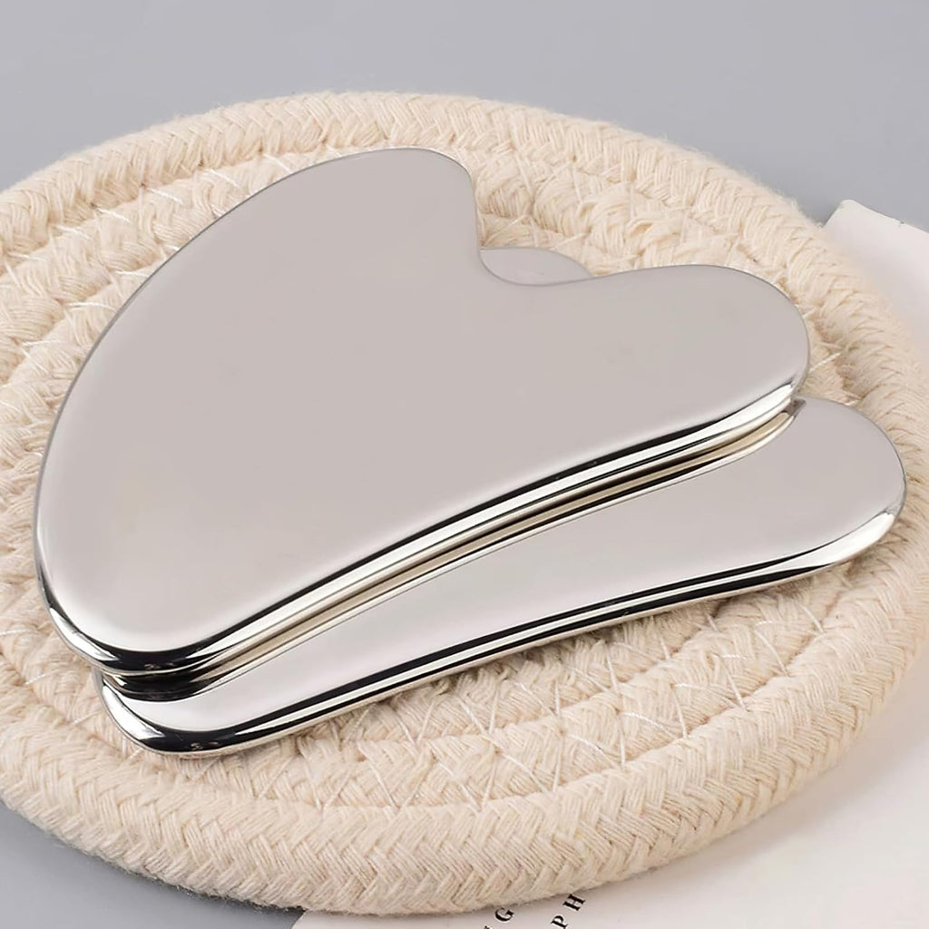 Gua Sha Edelstahl Massagegeraet Gesicht Lymphdrainage Koerper