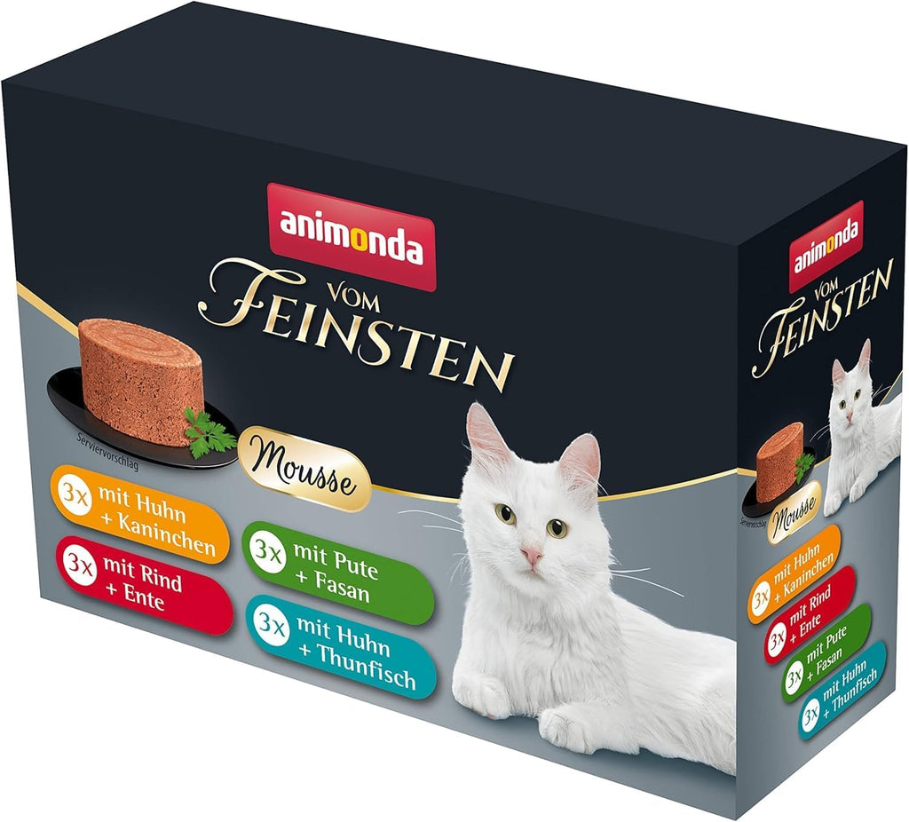 Katzenfutter Mousse-Vielfalt 12er-72er Pack verschiedene Sorten