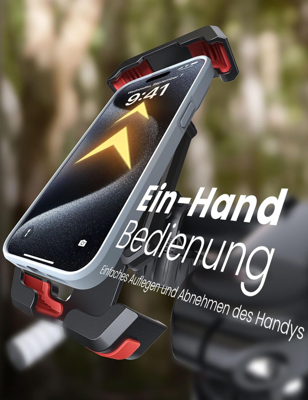Universal Fahrrad Lenkerhalterung Handyhalter Smartphone verstellbar