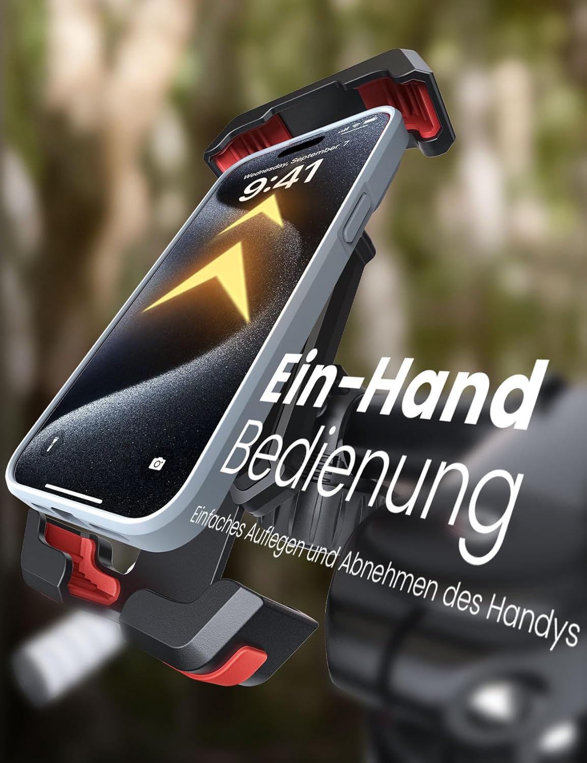 Universal Fahrrad Lenkerhalterung Handyhalter Smartphone verstellbar