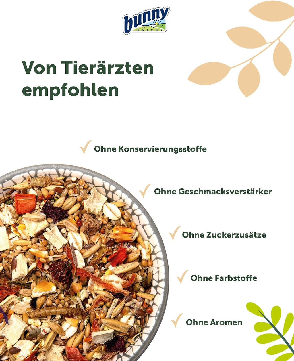 bunnyNature HamsterTraum Expert 500g Alleinfutter Hamsterfutter mit Mehlwürmern