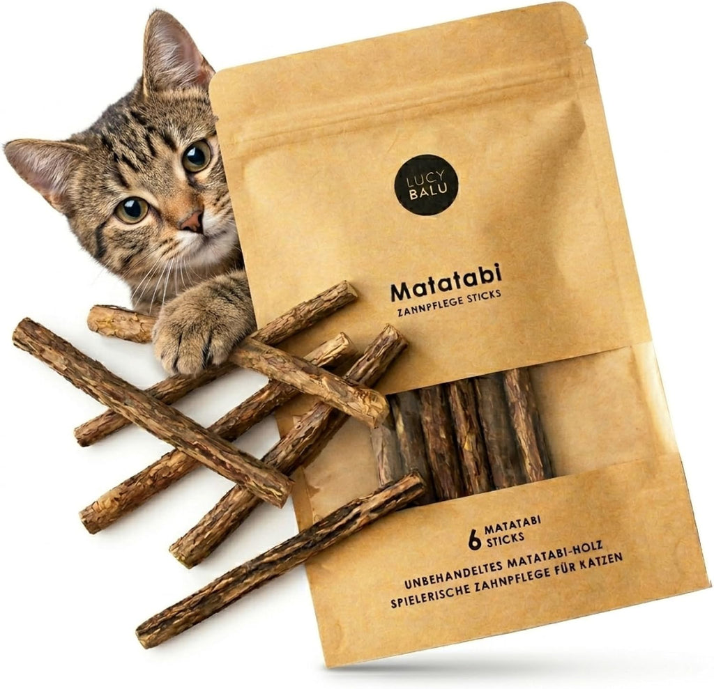 Katzen Kauholz Matatabi Sticks Zahnreinigung Spielzeug 6 Stueck