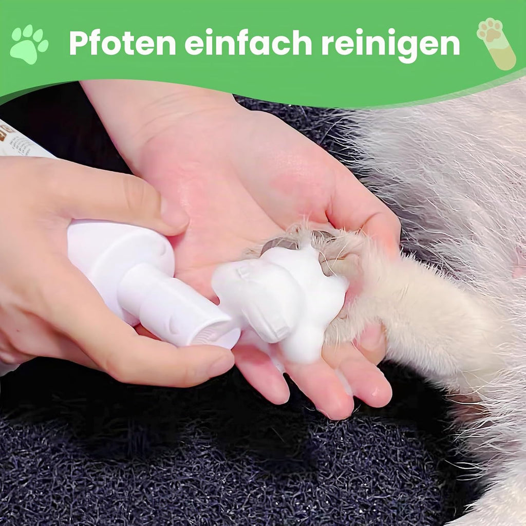 Pfotenreiniger fuer Hunde und Katzen 150ml duftfreie Pfotenreinigung