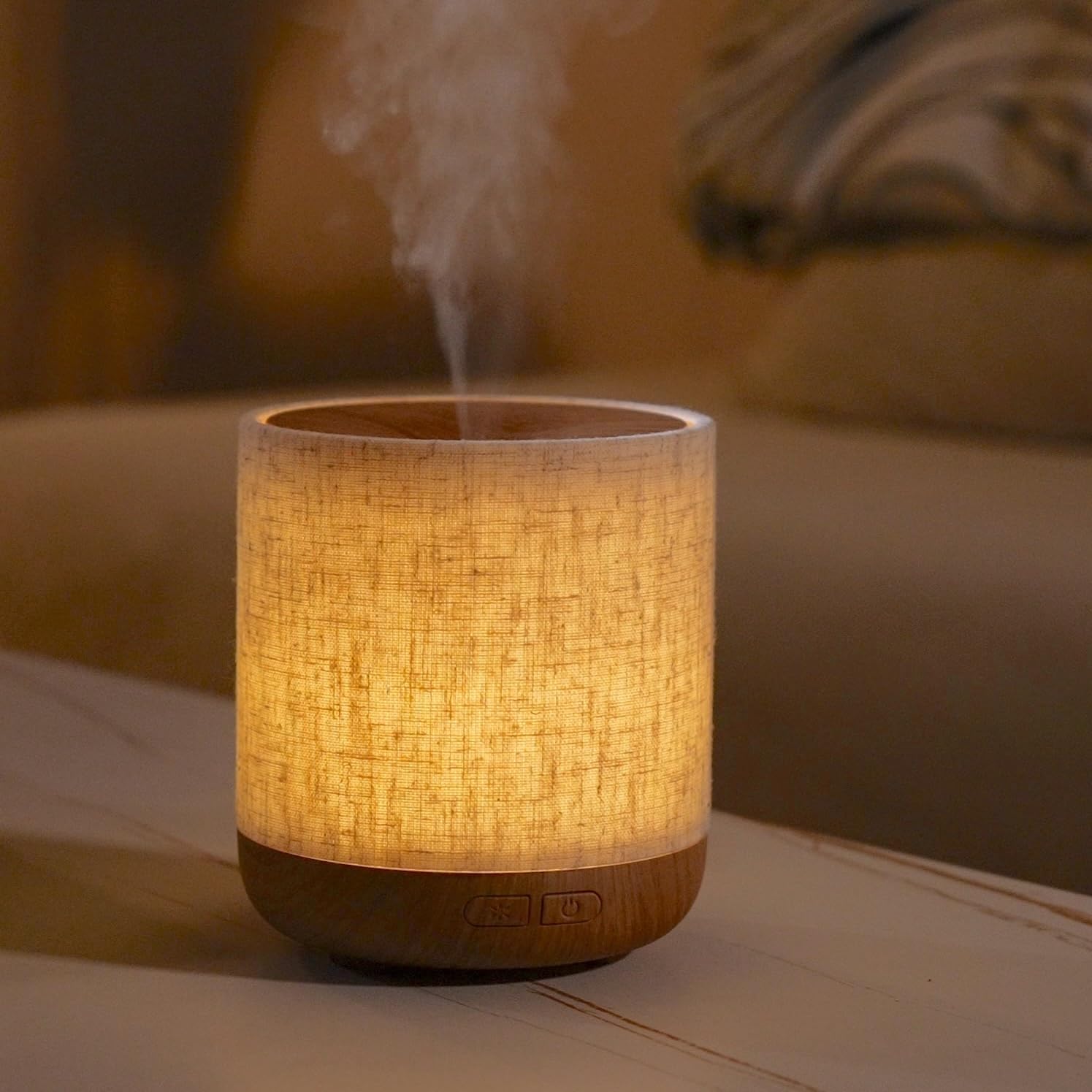 Aroma Diffuser 200 ml Ultraschall Duftdiffusor mit Nachtlicht, Leise
