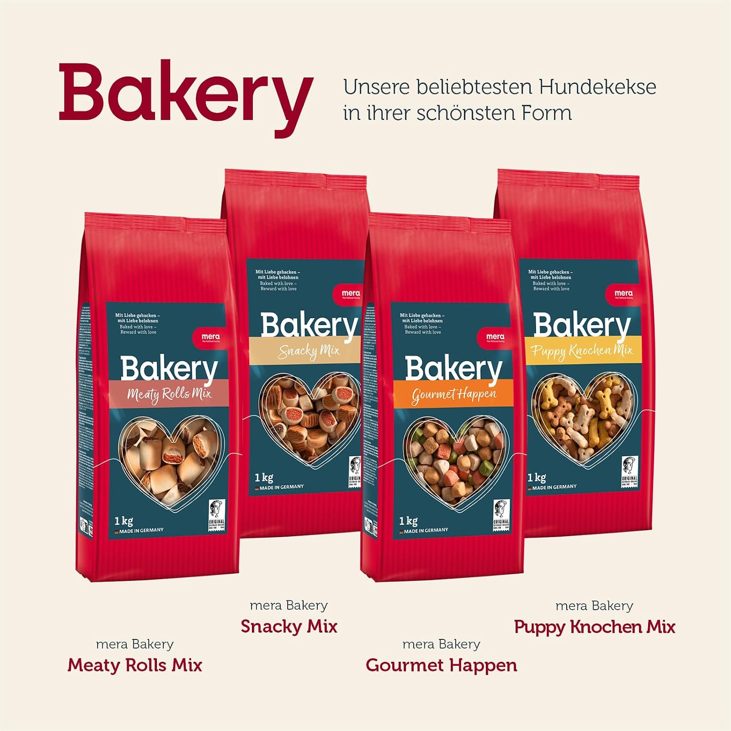 MERA Bakery Gourmet Happen (), Hundeleckerli fuer Training oder als Snack, Lec
