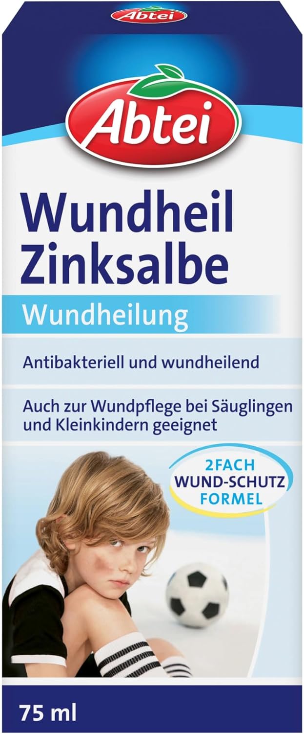 Abtei Wundheil Zinksalbe - Salbe mit Zink zur Wundheilung - antibakteriell und e