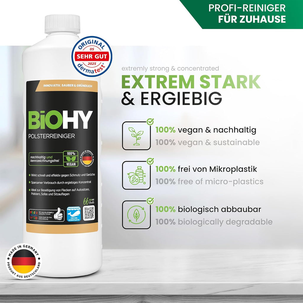 Biohy Spezial Polsterreiniger Konzentrat fuer Polster Teppiche Textilien -1