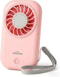 WHATOOK Mini Handventilator USB-C, 5 Geschwindigkeiten, 11000 U/min, Pink