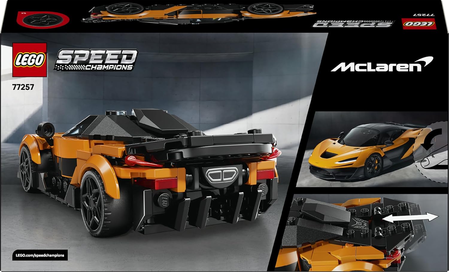LEGO Speed Champions McLaren Senna GTR Modellauto mit Fahrer-Minifigur