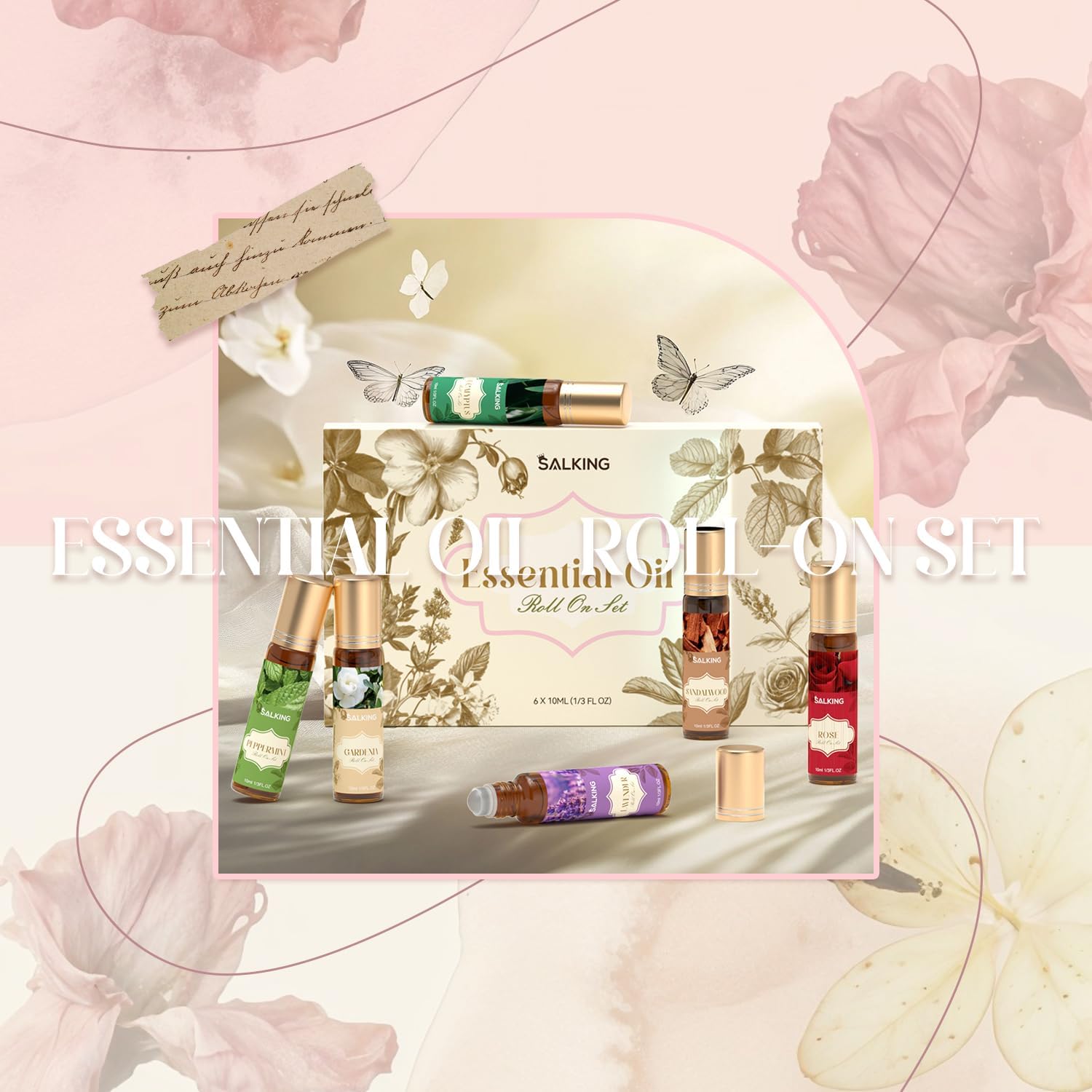 SALKING Roll-On 6x10 ml aetherische Oele Aromatherapie Geschenkset Entspannung
