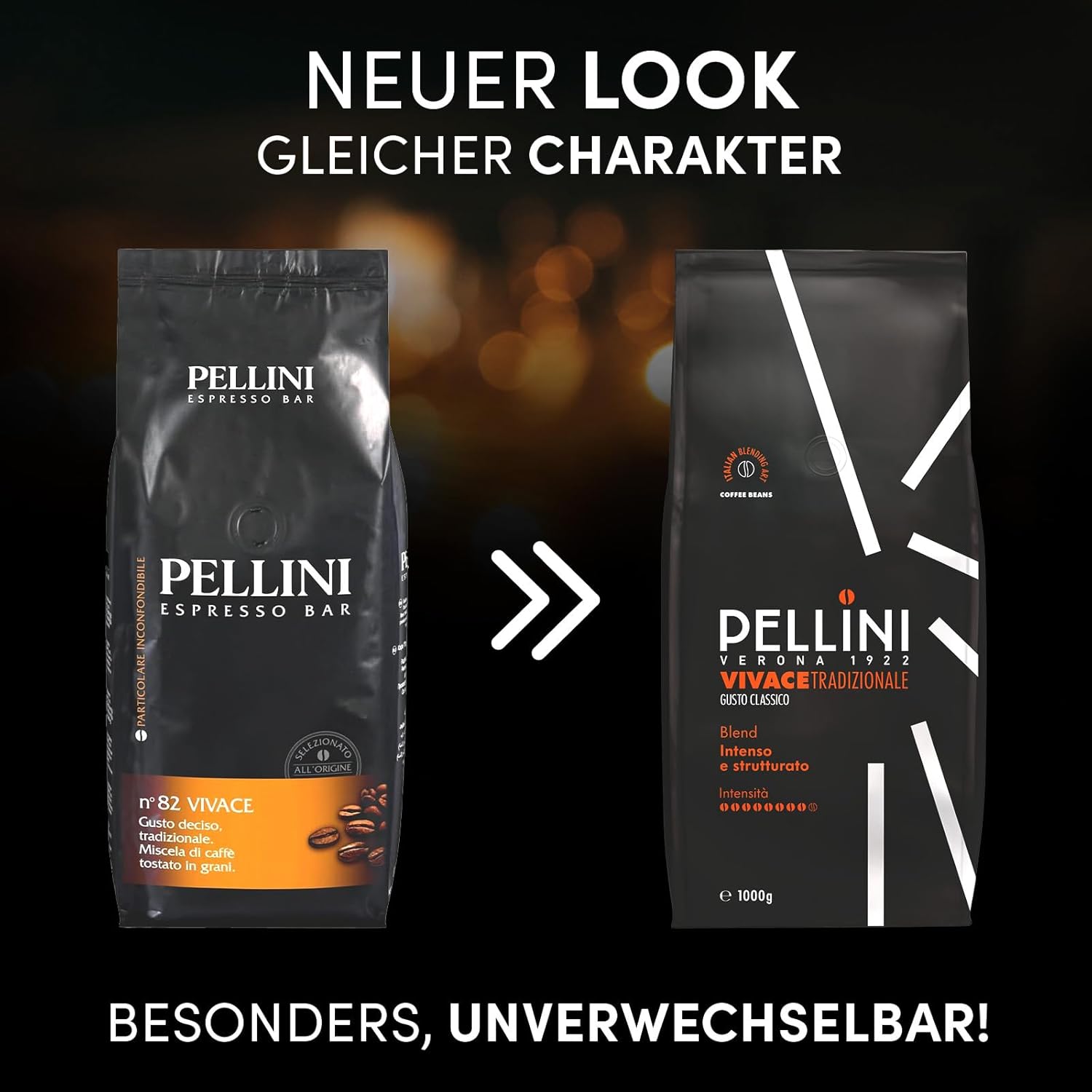 Pellini N.82 Vivace Espresso Kaffeebohnen Arabica Robusta Mischung