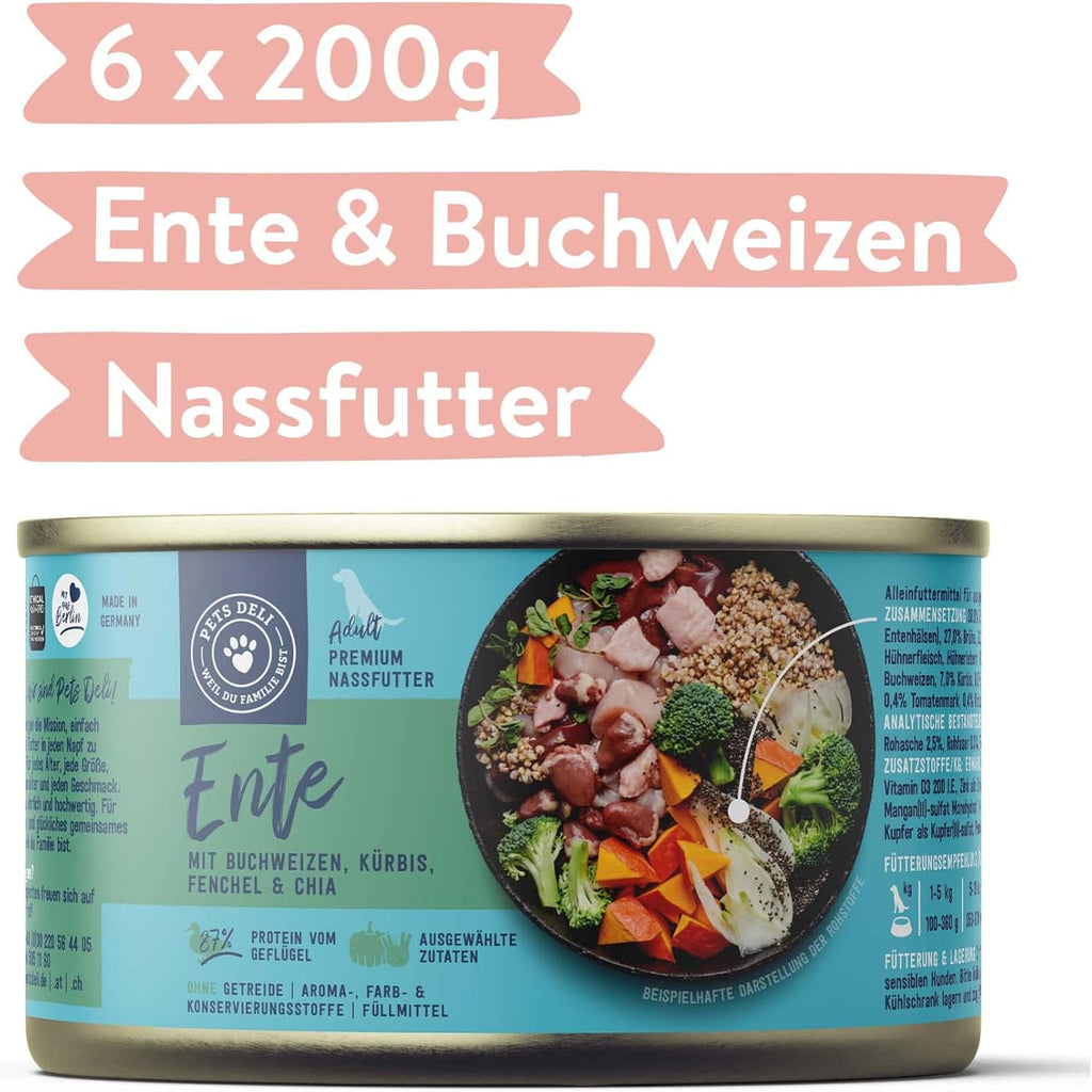 Pets Deli Mini Nassfutter Huhn mit Quinoa Brokkoli 16x100g verschiede