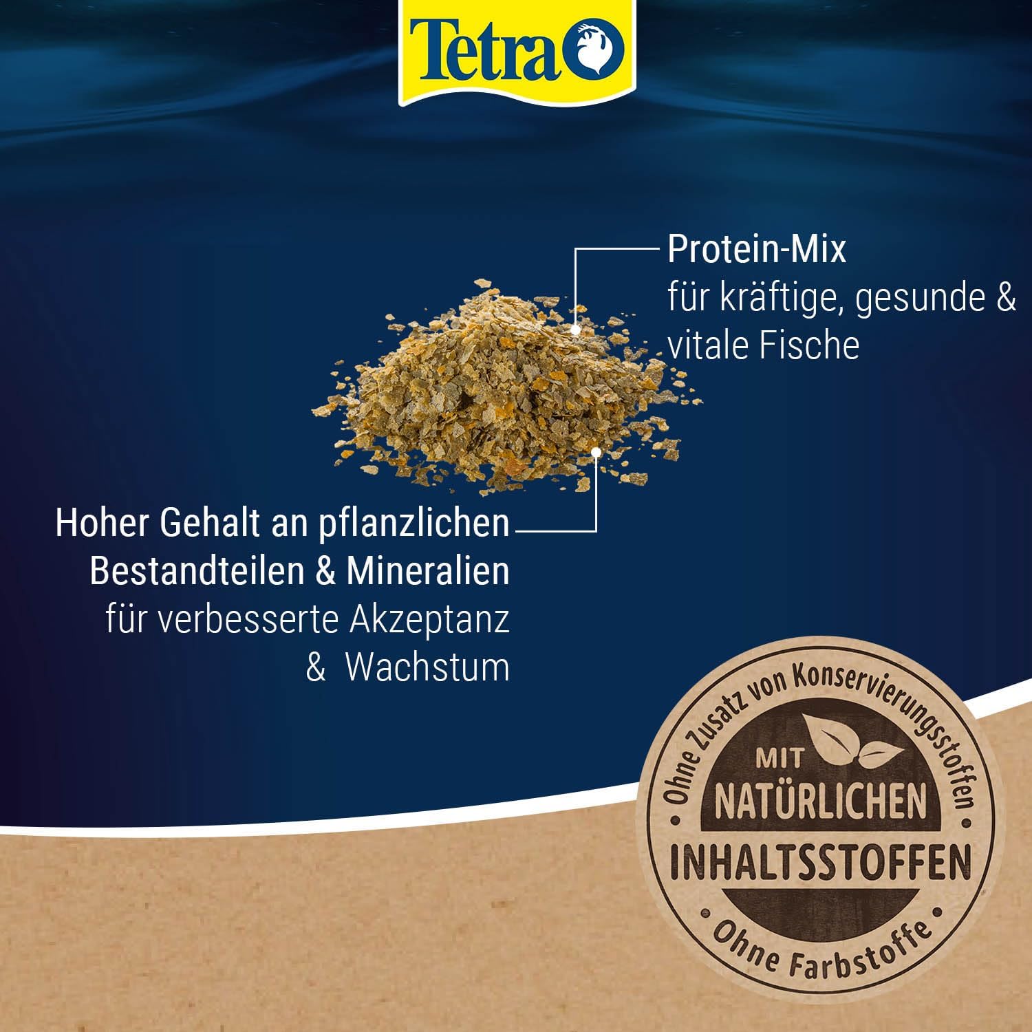 Tetra Guppy Mini Flakes Flockenfutter fuer Guppy Zierfische