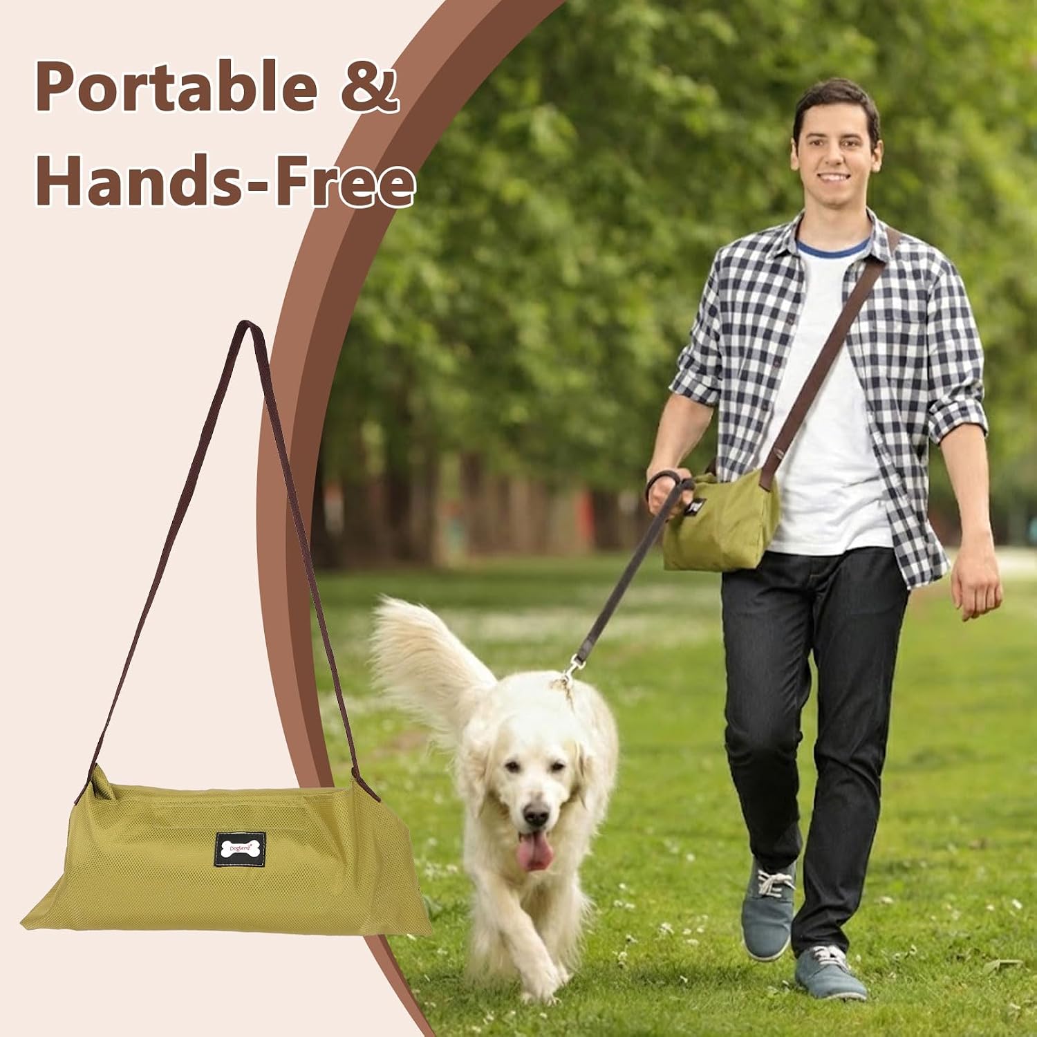 Faltbare wasserdichte Hundedecke 100×70 cm mit Tasche - weich, waermend