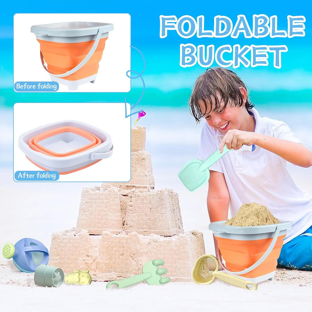 Sandspielzeug 11-teilig Kinder Strandset Eimer Schaufel Foermchen