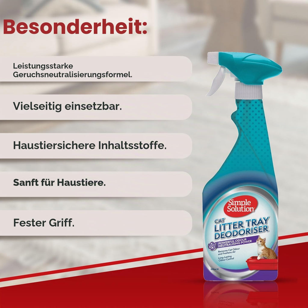 Simple Solution Geruchsentferner Katzenstreu 500 ml enzymatische Reinigung