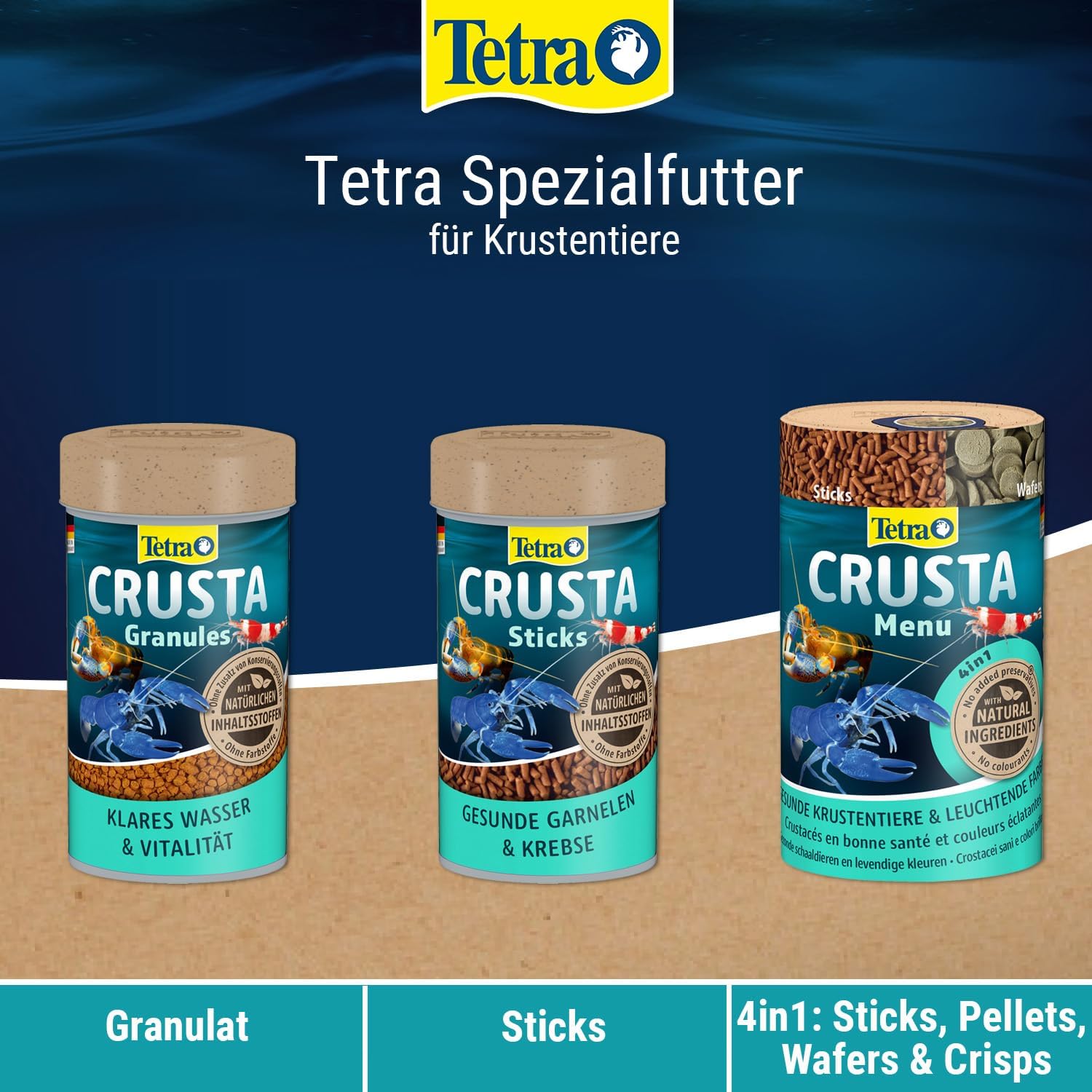 Tetra Crusta Granules Garnelen Krebse Futter Dose