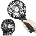 EasyAcc Mini Handventilator wiederaufladbar USB faltbar schwarz - tragbar fuer Re