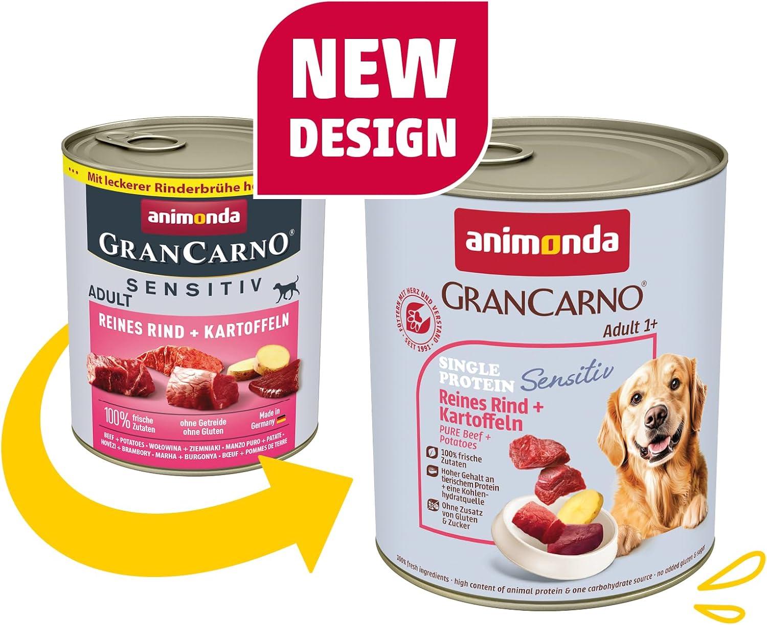 Hundenassfutter animonda GranCarno Superfoods 400- verschiedene Sorten