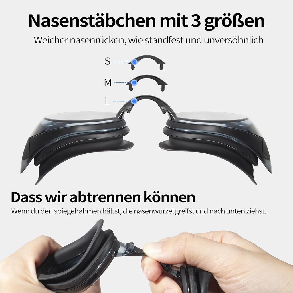 Water Space Schwimmbrille 2er Pack Erwachsene Herren Damen mit UV-Schutz