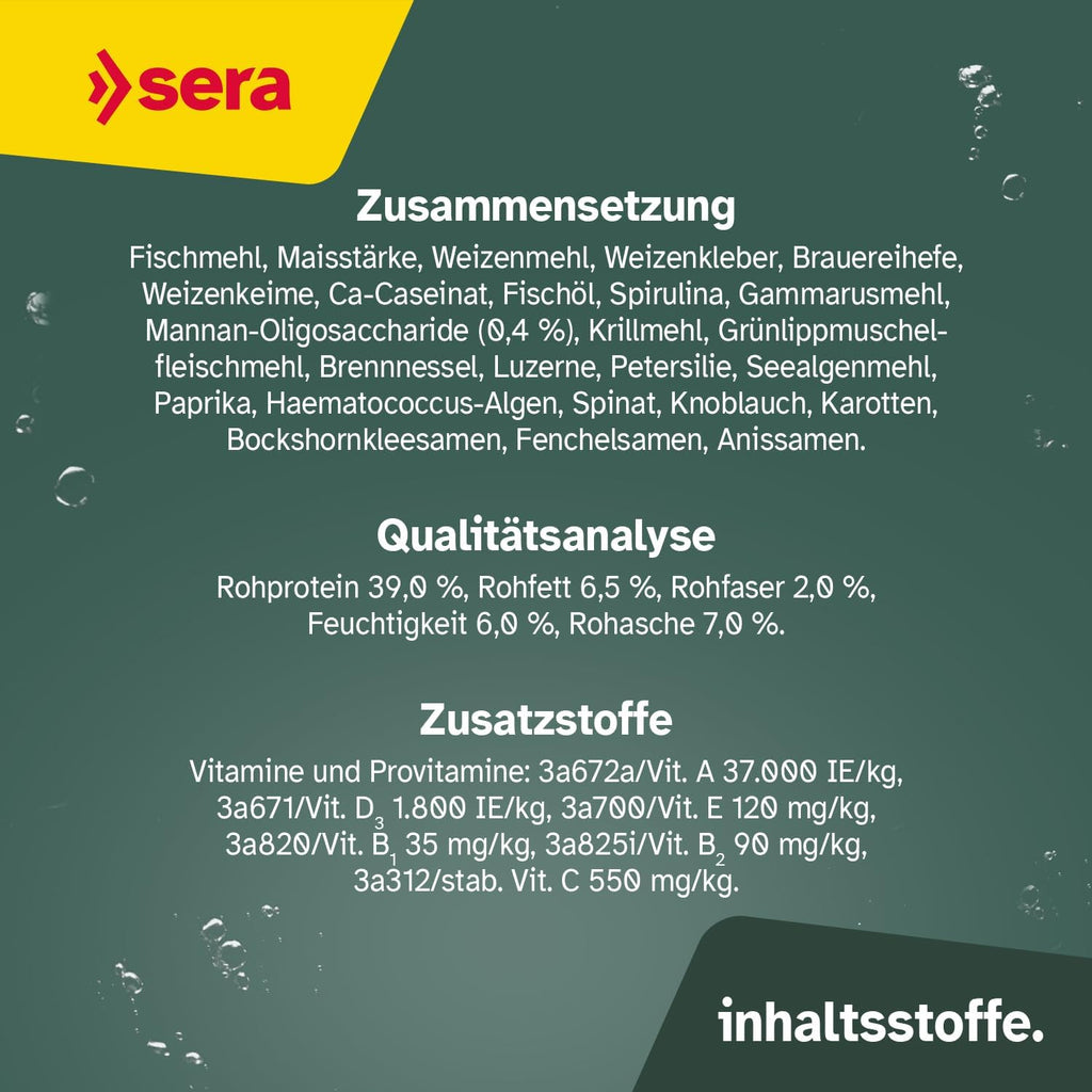 sera Koi Professional Summer Koifutter Ringkernpellets 17°C+