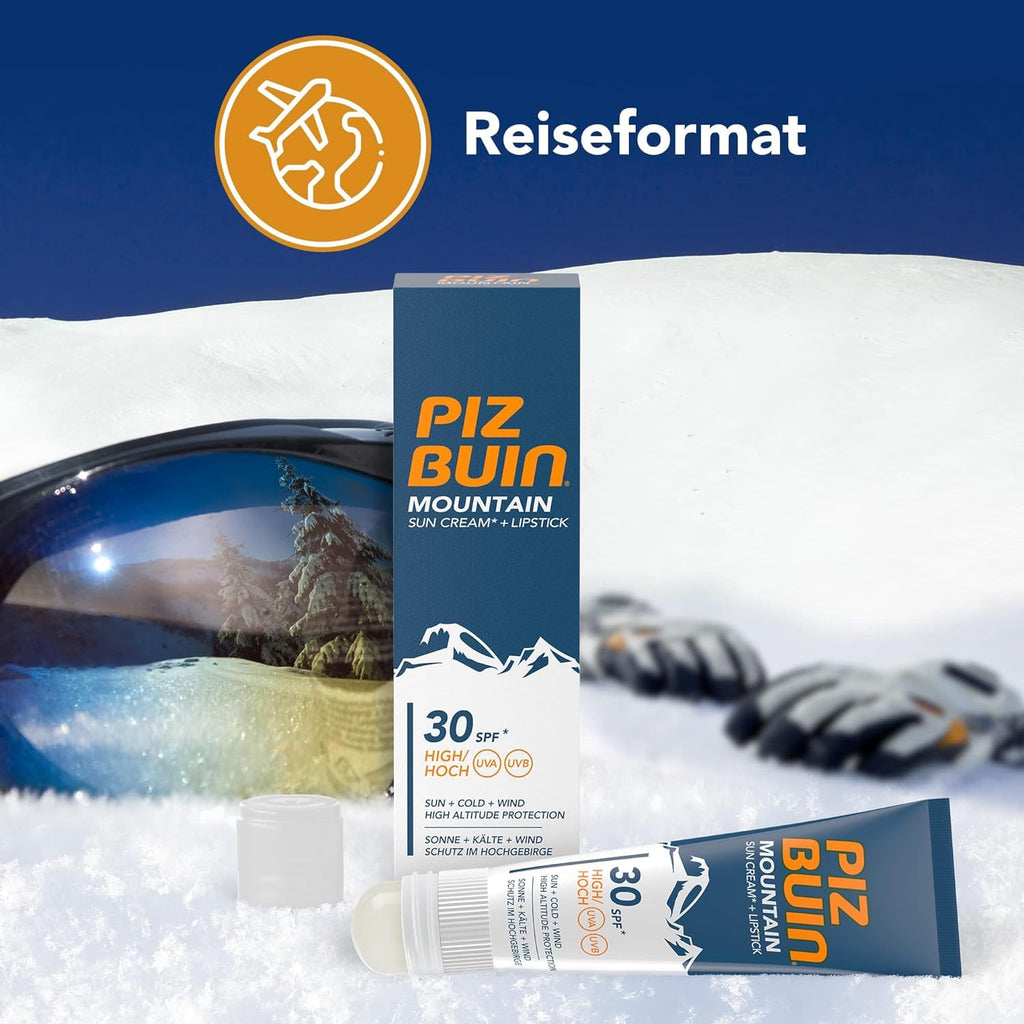 Piz Buin Mountain 2‑in‑1 Sonnencreme LSF 50+ und Lippenpflege LSF 30 22,3ml